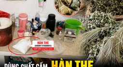 Phát hiện cơ sở dùng chất cấm khi làm bánh ú tro phục vụ Tết Đoan Ngọ