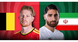 Soi tỉ số trận Bỉ - Iran: Cơn mưa bàn thắng