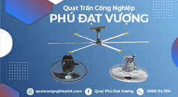Quạt trần công nghiệp PDV làm mát tối ưu cho không gian sản xuất quy mô lớn