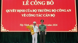 Đại tá Phạm Thanh Tùng giữ chức Phó Giám đốc Công an tỉnh Tây Ninh