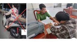 Tự đăng clip vi phạm giao thông lên Facebook, người phụ nữ bị công an mời làm việc