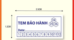 Kích thước tem bảo hành phổ biến và cách lựa chọn tem in phù hợp