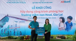 ABBank thêm “lớp học hạnh phúc” cho trẻ em Gia Lai