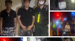 Quái xế đầu trần, "zin ba" dùng bình xịt hơi cay chống đối công an
