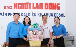 Lãnh đạo LĐLĐ TP Cần Thơ thăm, chúc mừng các cơ quan báo chí