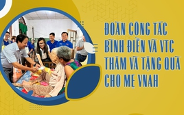 Đoàn công tác Bình Điền và VTC thăm, tặng quà cho mẹ Vệt Nam Anh hùng