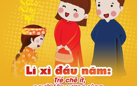 Lì xì đầu năm: Trẻ chê ít, tỷ lệ kèo nhà cái lớn sượng sùng, phải làm sao?