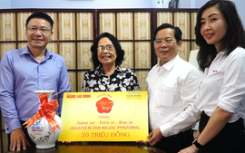 Mai Vàng tri ân thăm GS-TS-Bác sĩ Nguyễn Thị Ngọc Phượng