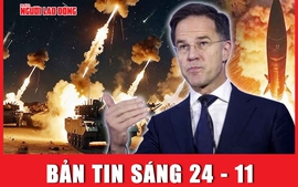 Bản tin sáng 24-11: NATO “loay hoay” đối phó với sức mạnh của tên lửa siêu vượt âm Nga