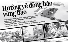 Báo in ngày 2-10: Hướng về đồng bào vùng bão