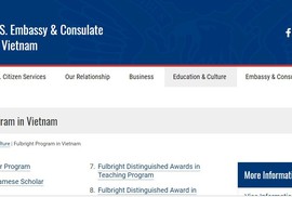 Chương trình Học giả Fulbright Việt Nam chọn ứng viên Chương trình Học giả Fulbright Việt Nam chọn ứng viên