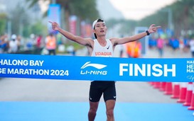 Hồng Lệ, Nguyên Thanh vô địch nữ, nam Giải chạy Marathon Quốc Tế Di sản Hạ Long 2024