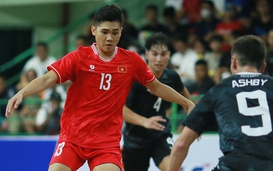 Tuyển futsal Việt Nam chia điểm với đội giành vé đầu tiên dự World Cup 2024