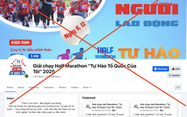 Cảnh báo fanpage giả mạo Giải Half Marathon "Tự hào Tổ quốc tôi"