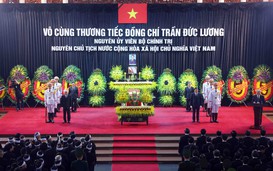 Funeral service held for former State President Tran Duc Luong