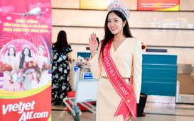 Tân Hoa hậu Việt Nam bay cùng Vietjet trên hành trình đầu tiên sau lễ đăng quang
