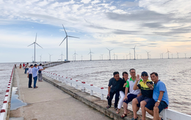 A commune in Ca Mau is home to the Mekong Delta's most stunning wind farm
