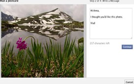 Facebook chuyển ảnh thành bưu thiếp