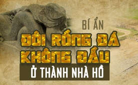 Bí ẩn đôi rồng đá không đầu ở Thành nhà Hồ