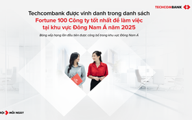 Techcombank lọt top 100 nơi làm việc tốt nhất Đông Nam Á