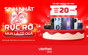 Viettel Store “mạnh tay” tung voucher 20 triệu đồng mừng sinh nhật tuổi 20