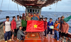 Chiến sĩ Cảnh sát biển, ngư dân hướng về Đại hội XIV