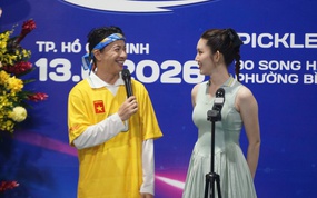 Đông đảo nghệ sĩ hào hứng tranh tài tại Giải Pickleball Báo Người Lao Động