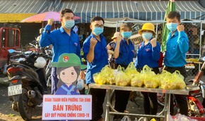 Tuổi trẻ Đồng Xoài gây quỹ phòng chống dịch với nhiều cách làm sáng tạo
