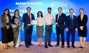Nam A Bank nhận “cú đúp” giải thưởng quốc tế