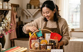 Nhiều người lựa chọn tự thiết kế giỏ quà Tết để tăng tính ý nghĩa dịp đầu năm