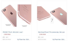 Cận Tết, iPhone 7 hàng nhái tung hoành trên kênh bán online