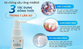 Xịt răng miệng Midkid vượt mục tiêu 1 triệu trẻ em Việt yêu thích