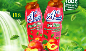Trà đào A*nuta của Bidrico thanh mát, giải nhiệt