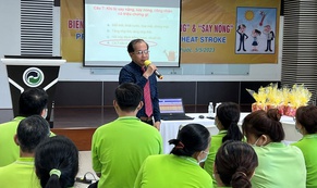 VWS chăm lo sức khỏe người lao động làm việc dưới nắng nóng
