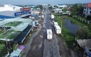 Quốc lộ 62 ở Tây Ninh nhiều đoạn tả tơi