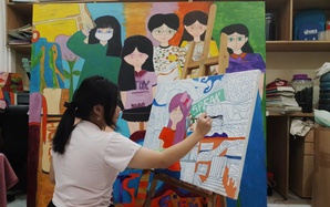 Họa sĩ nhí 14 tuổi làm triển lãm