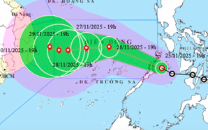 Áp thấp nhiệt đới đã mạnh lên thành bão, diễn biến thế nào khi vào gần Nam Trung bộ?