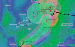 Bão số 15 giật cấp 13 di chuyển chậm trên Biển Đông, áp thấp nhiệt đới lạ thường có vào Nam Bộ?