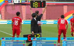 BTC SEA Games lại nhầm cờ trong trận đấu U22 Việt Nam