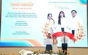 "Hỗ trợ tâm lý cho người bị ung thư" đoạt giải nhất Nghiên cứu khoa học Euréka năm 2025