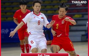 Futsal nữ Việt Nam thắng đẹp Myanmar, vào bán kết với ngôi nhất bảng