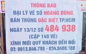 Xổ số miền Nam: Đại lý tiếp tục tìm người trúng độc đắc 28 tỉ đồng vé số TPHCM