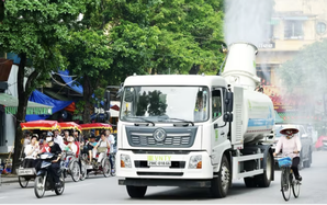 Hà Nội thí điểm công nghệ phun sương giảm bụi, kiểm soát ô nhiễm không khí