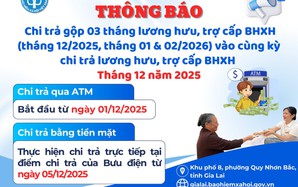 Lương hưu, trợ cấp gộp 3 tháng đang đến với người dân 4 tỉnh