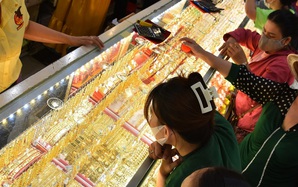 Cuối ngày 4-12, giá vàng miếng SJC, vàng nhẫn rớt mạnh