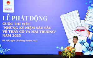 Phát động cuộc thi viết Những kỷ niệm sâu sắc về thầy cô và mái trường 2025