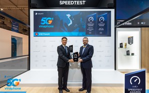 VinaPhone được Ookla chứng nhận là nhà mạng 5G tốt nhất tại Việt Nam và khu vực Đông Nam Á