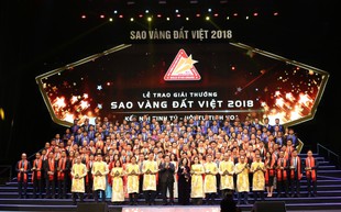 Các doanh nghiệp đạt giải thưởng Sao Vàng Đất Việt 2018