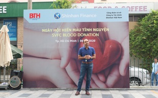 Nhân viên Shinhan Finance hiến máu giữa bối cảnh máu khan hiếm tại TP HCM