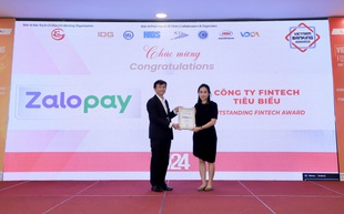 Zalopay nhận giải thưởng Công ty fintech tiêu biểu 2024